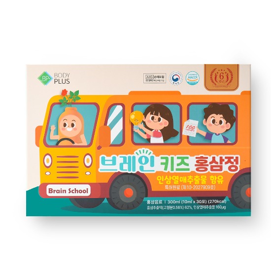 BP+ Body Plus Brain Kids Red Ginseng Jeong 10 ml x 30 bags