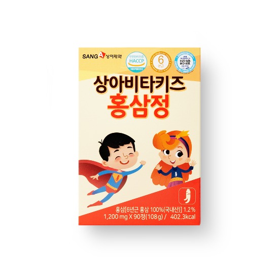 Sang-A Pharmaceutical&#039;s Vita Kids Hongsamjeong 1,200mg x 90 tablets